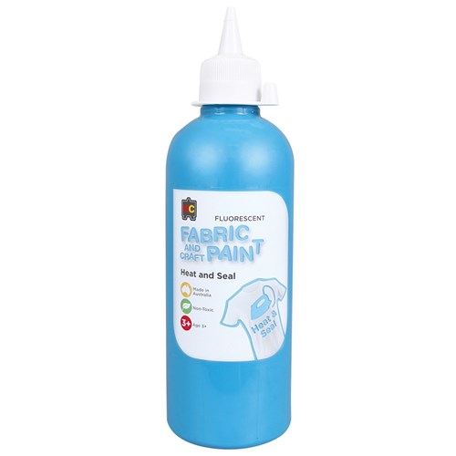 EC Fluorescent Fabric Paint - Blue - 500ml