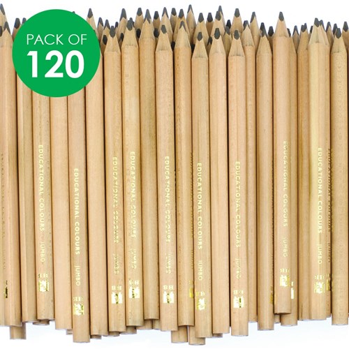 EC Jumbo Triangular HB Pencils Classpack - Pack of 120