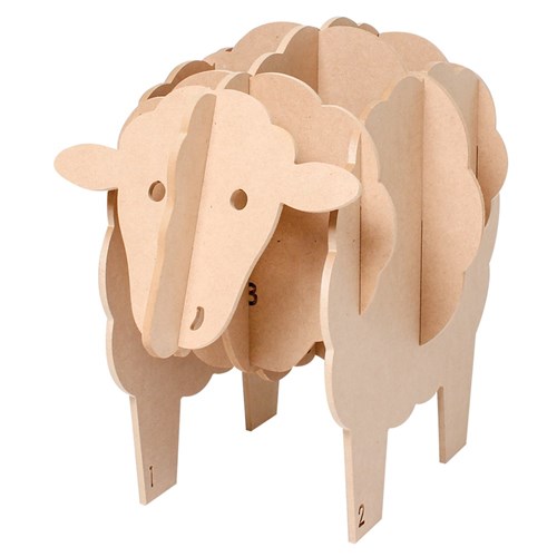 Giant 3D Wooden Sheep