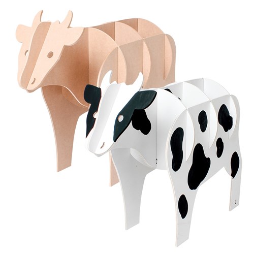 Giant 3D Wooden Cow