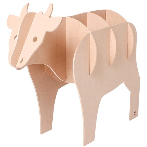 Giant 3D Wooden Cow