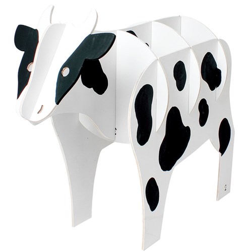 Giant 3D Wooden Cow