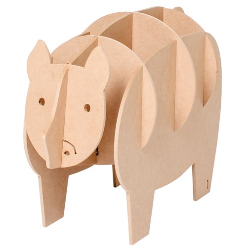 Giant 3D Wooden Pig