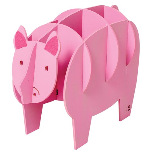 Giant 3D Wooden Pig
