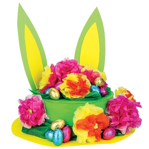 Cardboard Easter Bonnets - White - Pack of 20