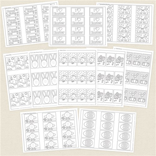 Easter Magnet Blackline Masters - Pack of 10