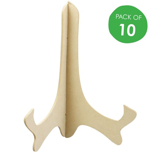 Wooden Plate Stands - Pack of 10