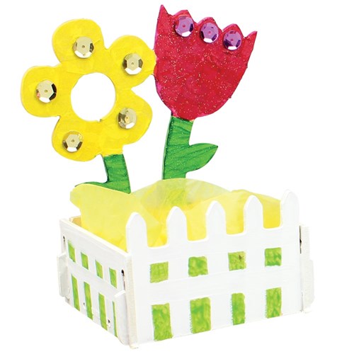 Wooden Flower Desk Organisers - Pack of 10