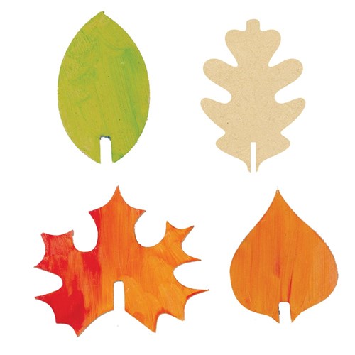 Wooden Belonging Tree Accessories - Leaves - Pack of 20