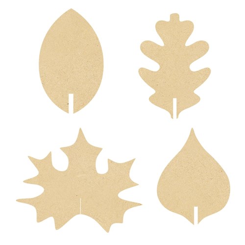 Wooden Belonging Tree Accessories - Leaves - Pack of 20