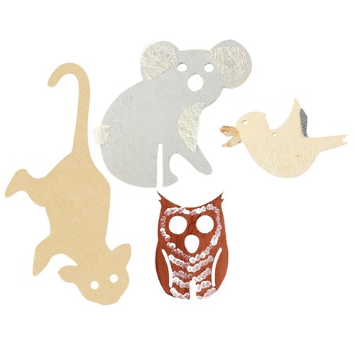 Wooden Belonging Tree Accessories - Animals - Pack of 20