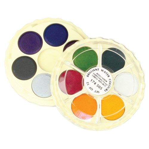 Koh-I-Noor Watercolour Discs - Brilliant - Pack of 12