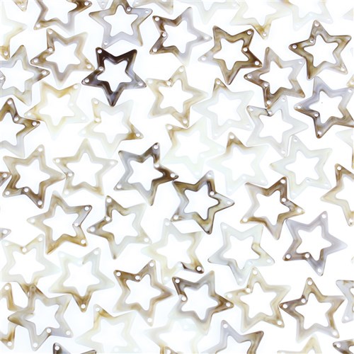 Imitation Shell Beads - Star - 150g Pack