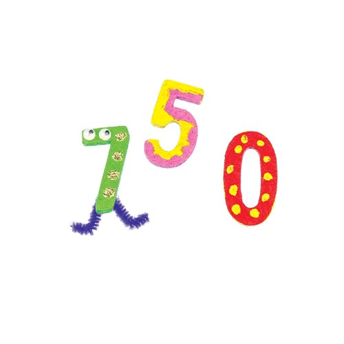 Cork Numbers Pack of 10 Cork CleverPatch Art & Craft Supplies