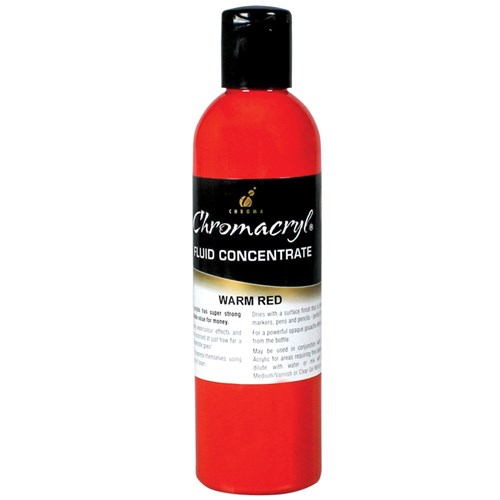 Chromacryl Fluid Concentrate - Warm Red - 250ml