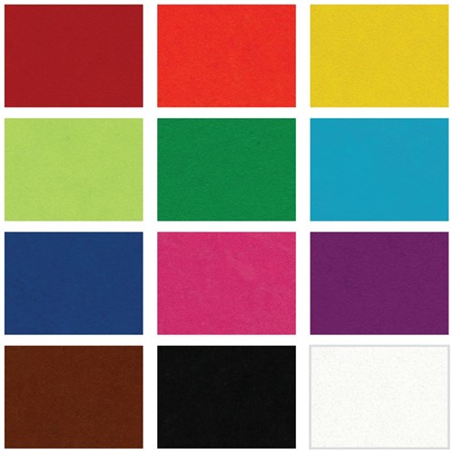 Self-Adhesive Felt Sheets - Assorted - Pack of 18