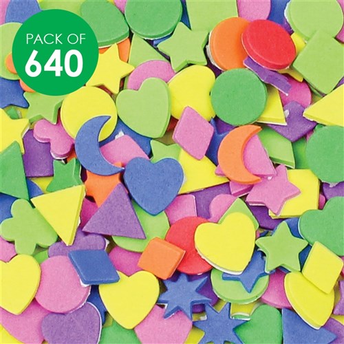 Mini Foam Stickers - Pack of 640