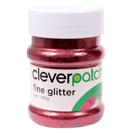 CleverPatch Fine Glitter - Red - 145g Shaker Tub