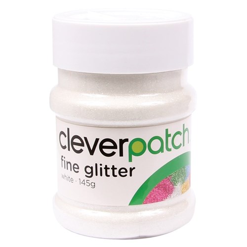 CleverPatch Fine Glitter - White - 145g Shaker Tub