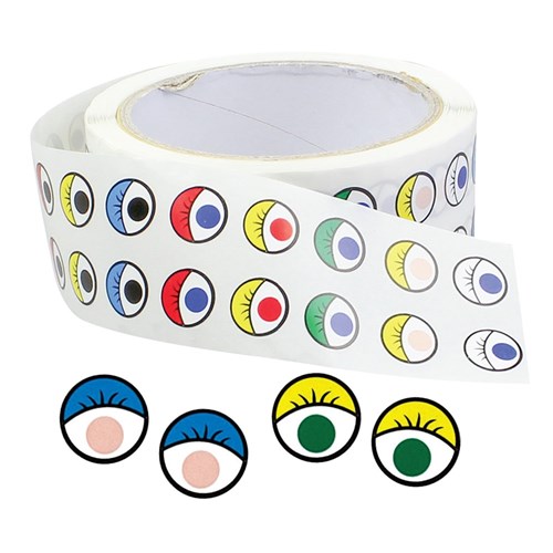 Eye Stickers - Coloured - Pack of 2,000