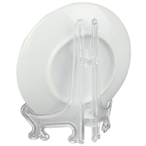 Mini Porcelain Plates & Stands - Pack of 6