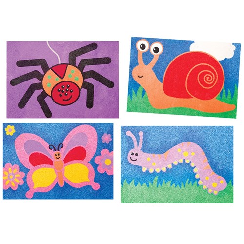 Minibeasts Sand Art Sheets - Pack of 20