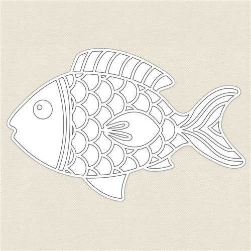 Fish Sand Art Shape