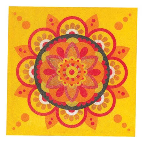 Rangoli Sand Art Sheets - Square - Pack of 30