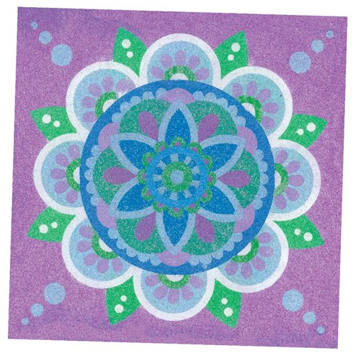 Rangoli Sand Art Sheets - Square - Pack of 30