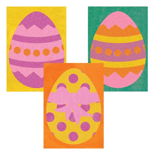 Easter Egg Sand Art Sheets - Pack of 20