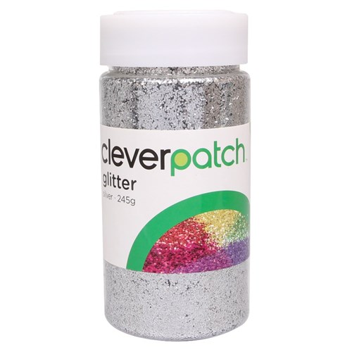 CleverPatch Glitter - Silver - 245g Shaker Tub