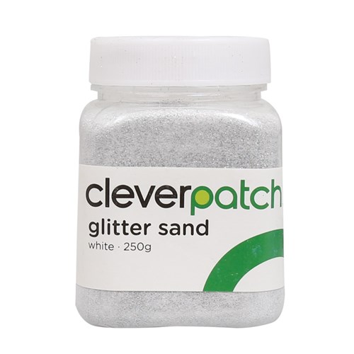 CleverPatch Glitter Sand - White - 250g