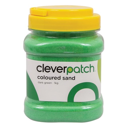 CleverPatch Coloured Sand - Dark Green - 1kg Tub