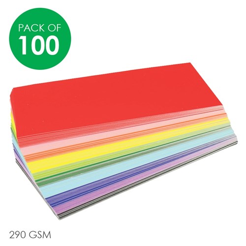 Flash Cards - Coloured - Pack of 100
