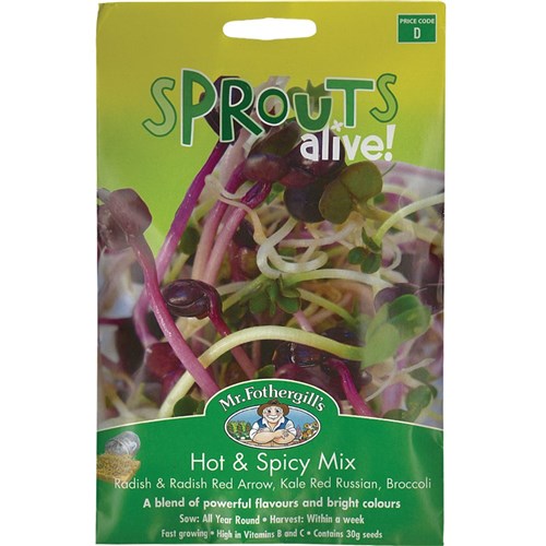 Sprouts Alive! Hot & Spicy Seed Mix - 30g Pack