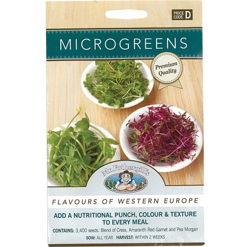 Microgreens Seeds - Flavours of Western Europe - Pack of 3,400