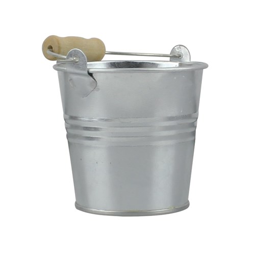 Tin Bucket - Small - Silver