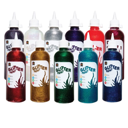 EC Glitter Paint - 500ml - Set of 11 colours