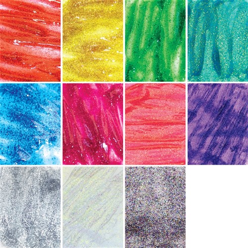 EC Glitter Paint - 500ml - Set of 11 colours