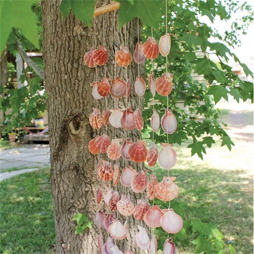 Shell Wind Chime - Scallop Shells
