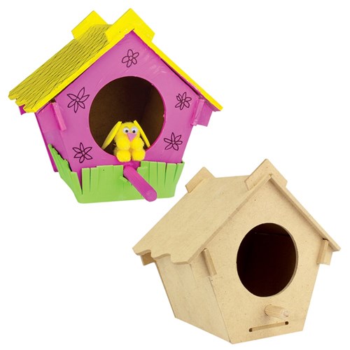 3D Wooden Birdhouse - Each
