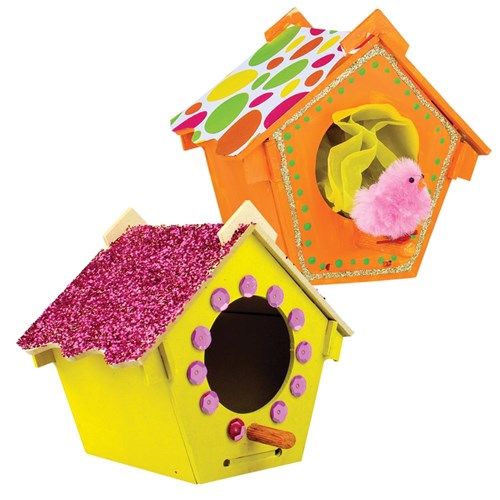 3D Wooden Birdhouse - Each