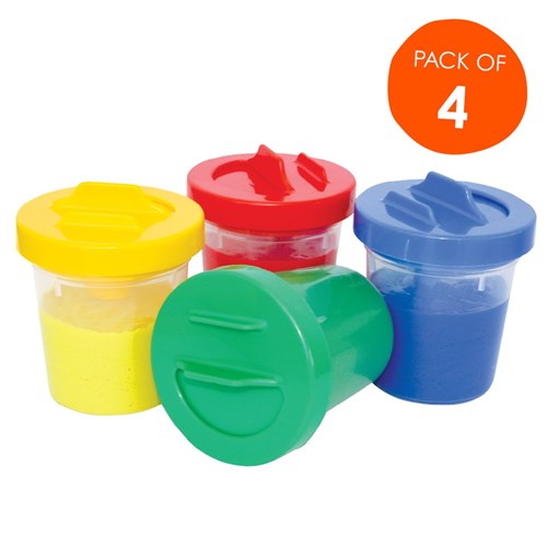 No Spill Paint Pot - Pack of 4
