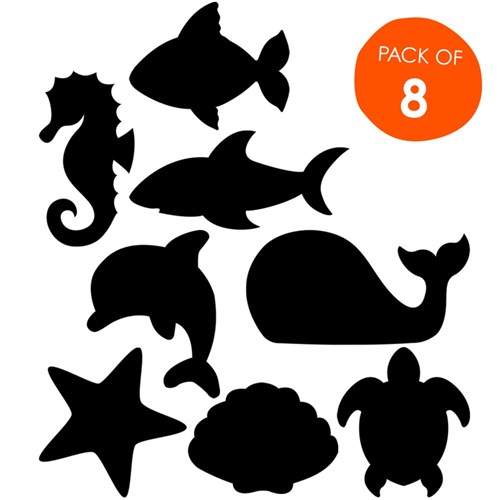 Scratch Board Sea Animals - Pack of 8