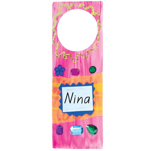 Cardboard Door Hangers - White - Pack of 4
