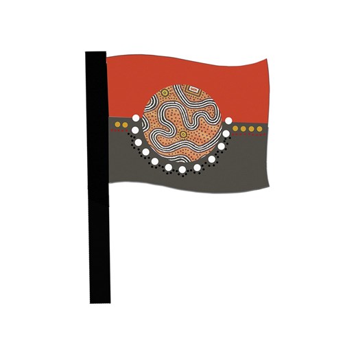 Cardboard Flags - White - Pack of 4
