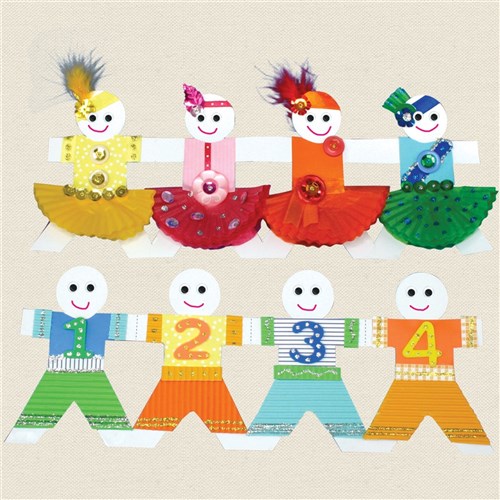 Cardboard Paper Chains - White - Pack of 4