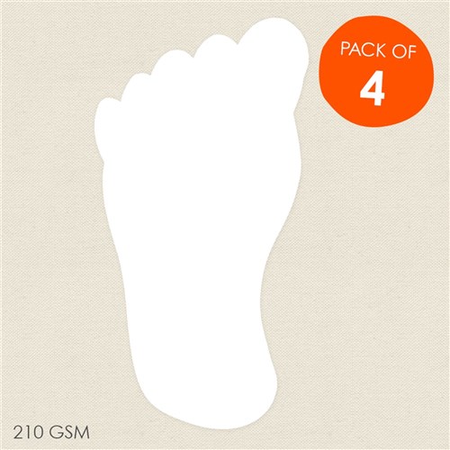 Cardboard Feet - White - Pack of 4