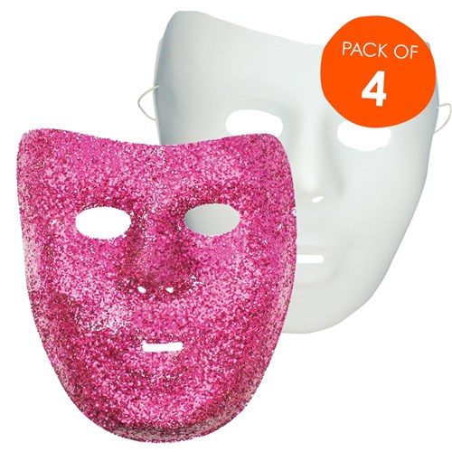 Face Masks - White - Pack of 4
