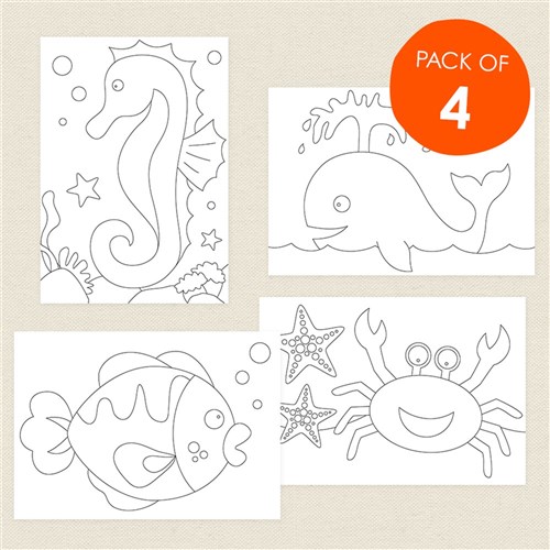 Sea Animals Sand Art Bundle